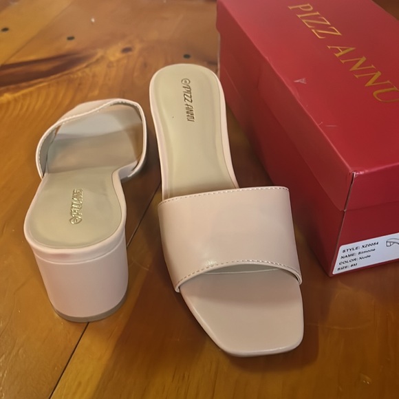 Nude Block Heel Sandal - Picture 2 of 3